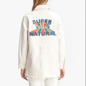 NEW Mother Superior The Triple Veteran Fray Denim Jacket *Act Natural*